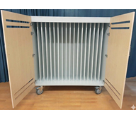 Norden madrasskab med hjul B140xD62xH160 cm birk